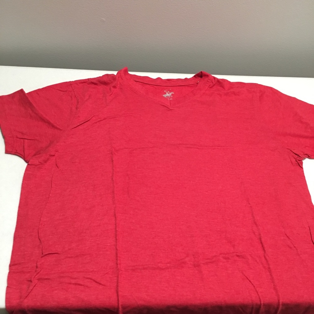Beverly Hills Polo  Red Men's V- Neck t-shirt
